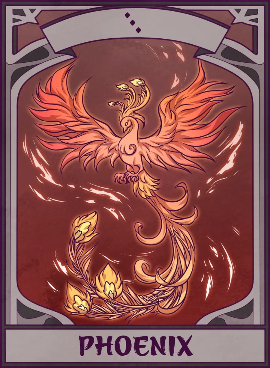 Phoenix, Mahjong Mirror card