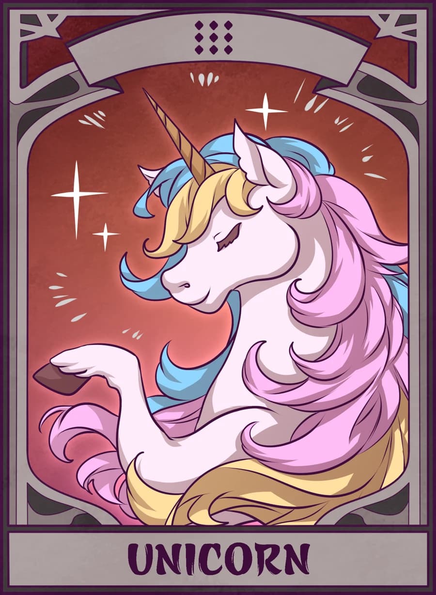 Unicorn, Mahjong Mirror card