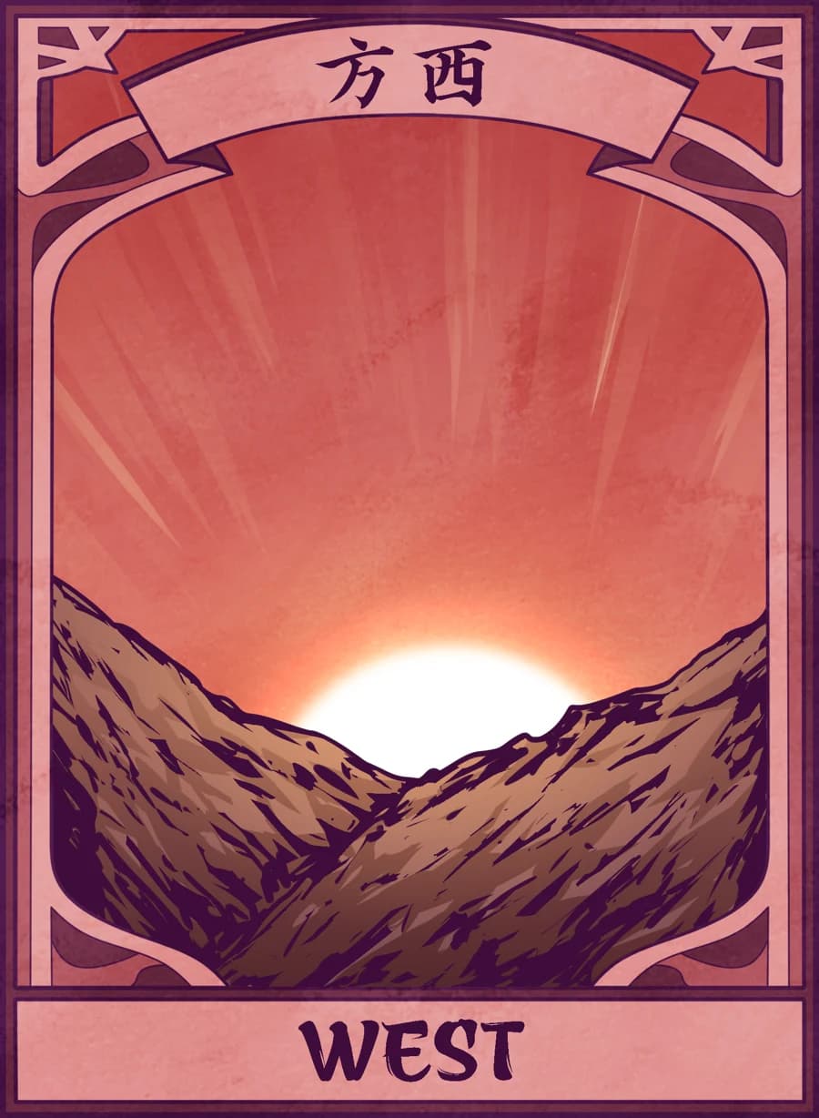 West, Mahjong Mirror card