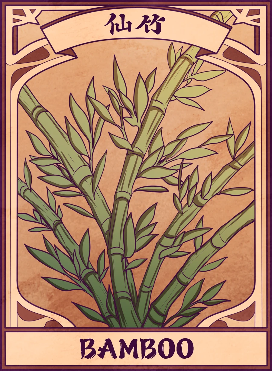 Bamboo — Mahjong Mirror card