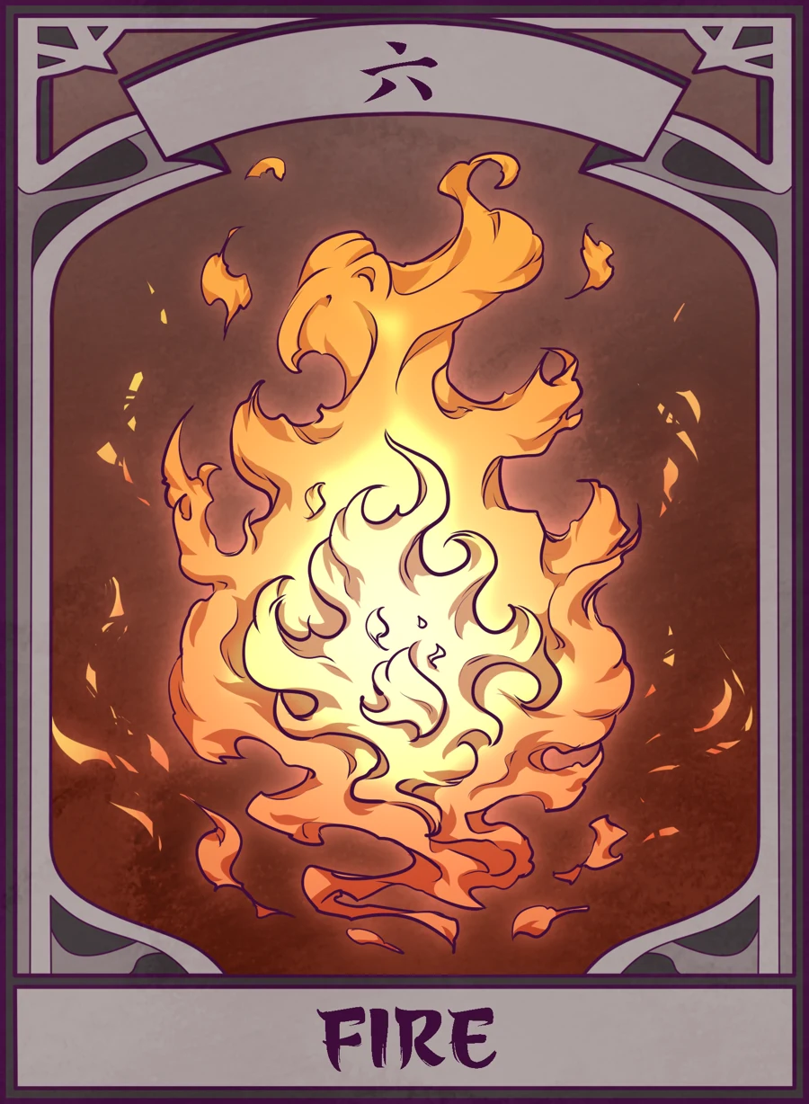 Fire — Mahjong Mirror card