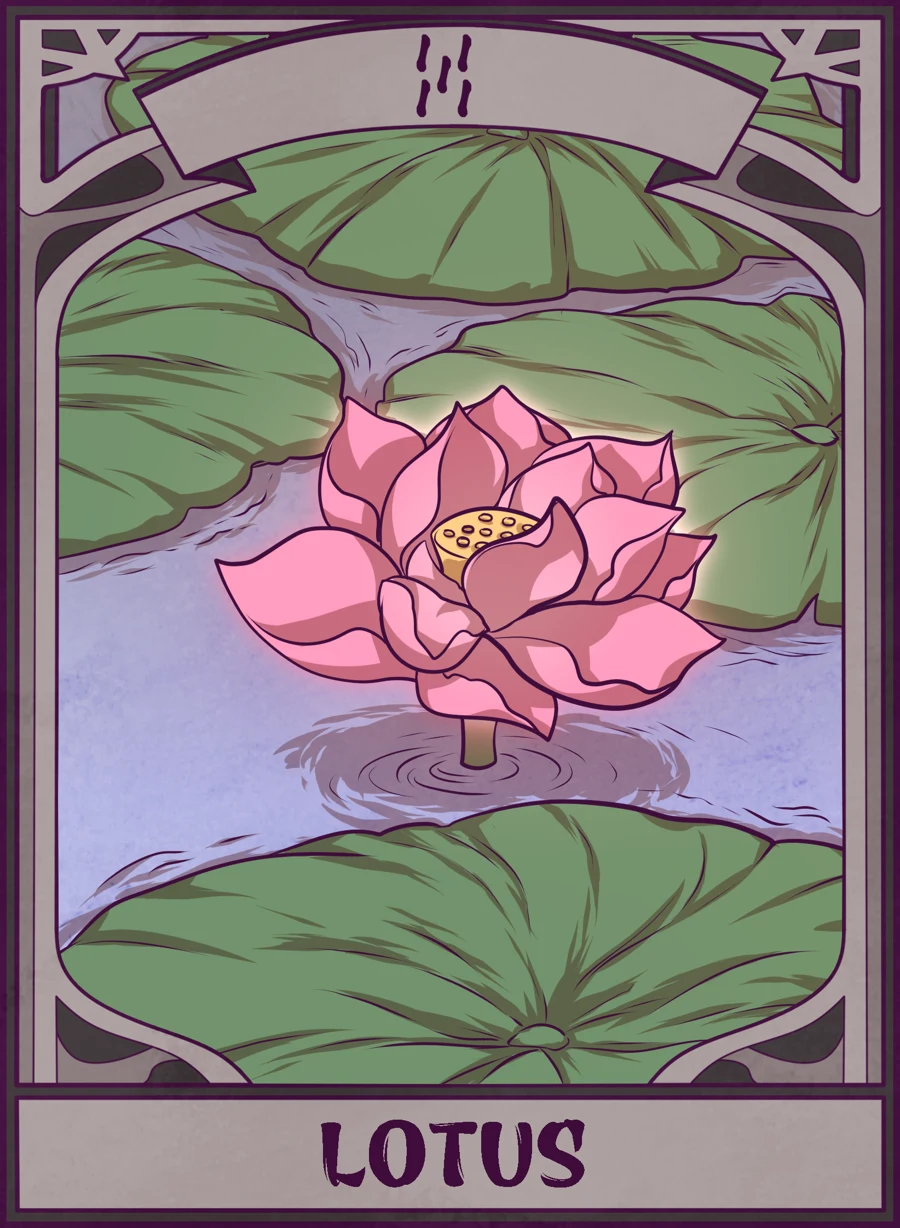 Lotus — Mahjong Mirror card