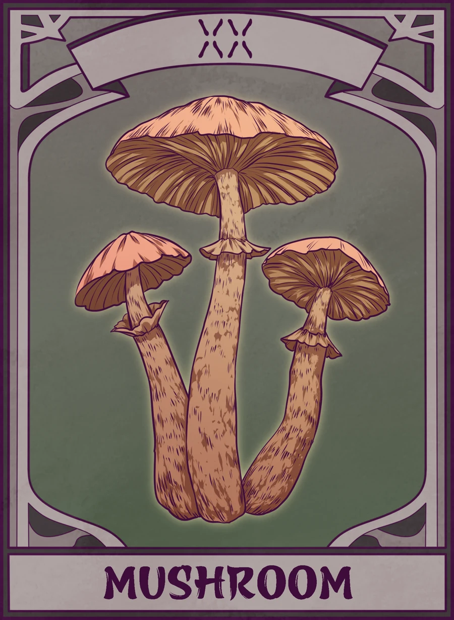 Mushroom — Mahjong Mirror card