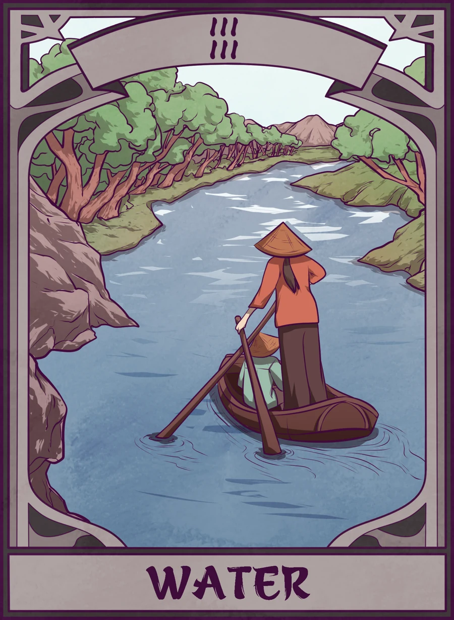 Water — Mahjong Mirror card